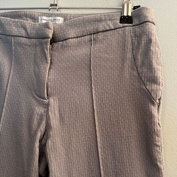 Carolina Belle Montreal Women's Gray Stretch Ankle Pant - Picture 2 of 8